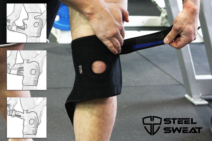 Steel Sweat Knee Support Brace