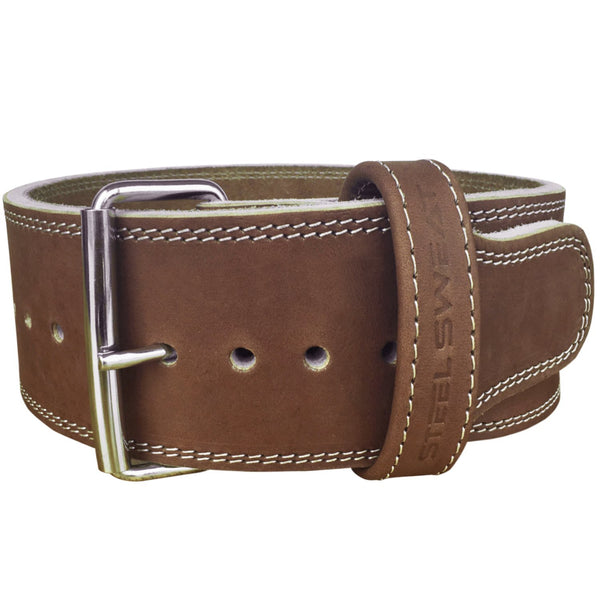 Steel Sweat HYDE Leather Weight Lifting Belt - Brown