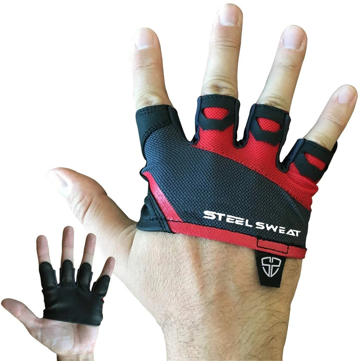 SKINS Half Gloves - Red
