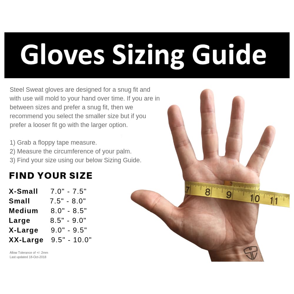 Gloves sizing guide