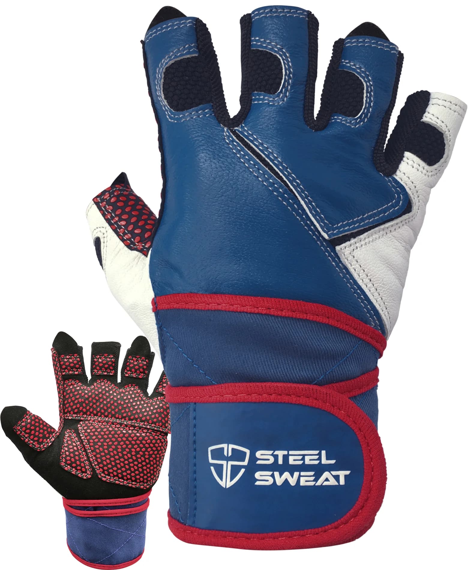 ZED Wrist Wrap Gloves - Blue