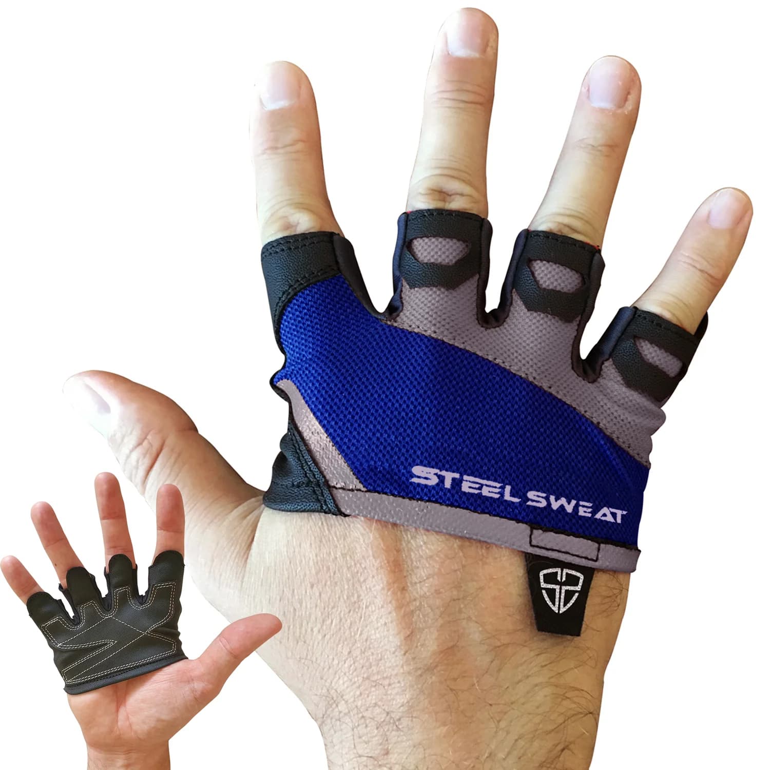 SKINS Half Gloves - Blue