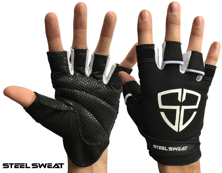 street workout handschuhe Steel Sweat RUE Workout Gloves - Black
