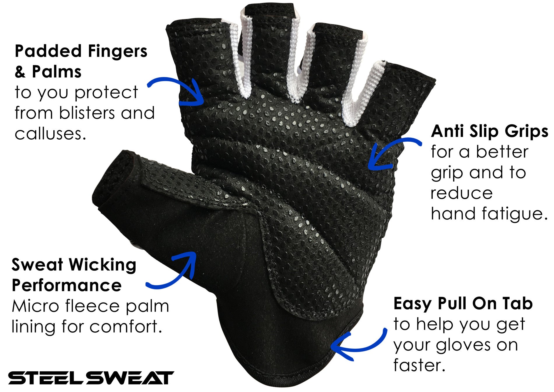 Workout gloves for online sweaty hands