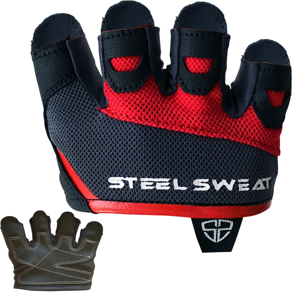 Steel Sweat SKINS Half Gloves