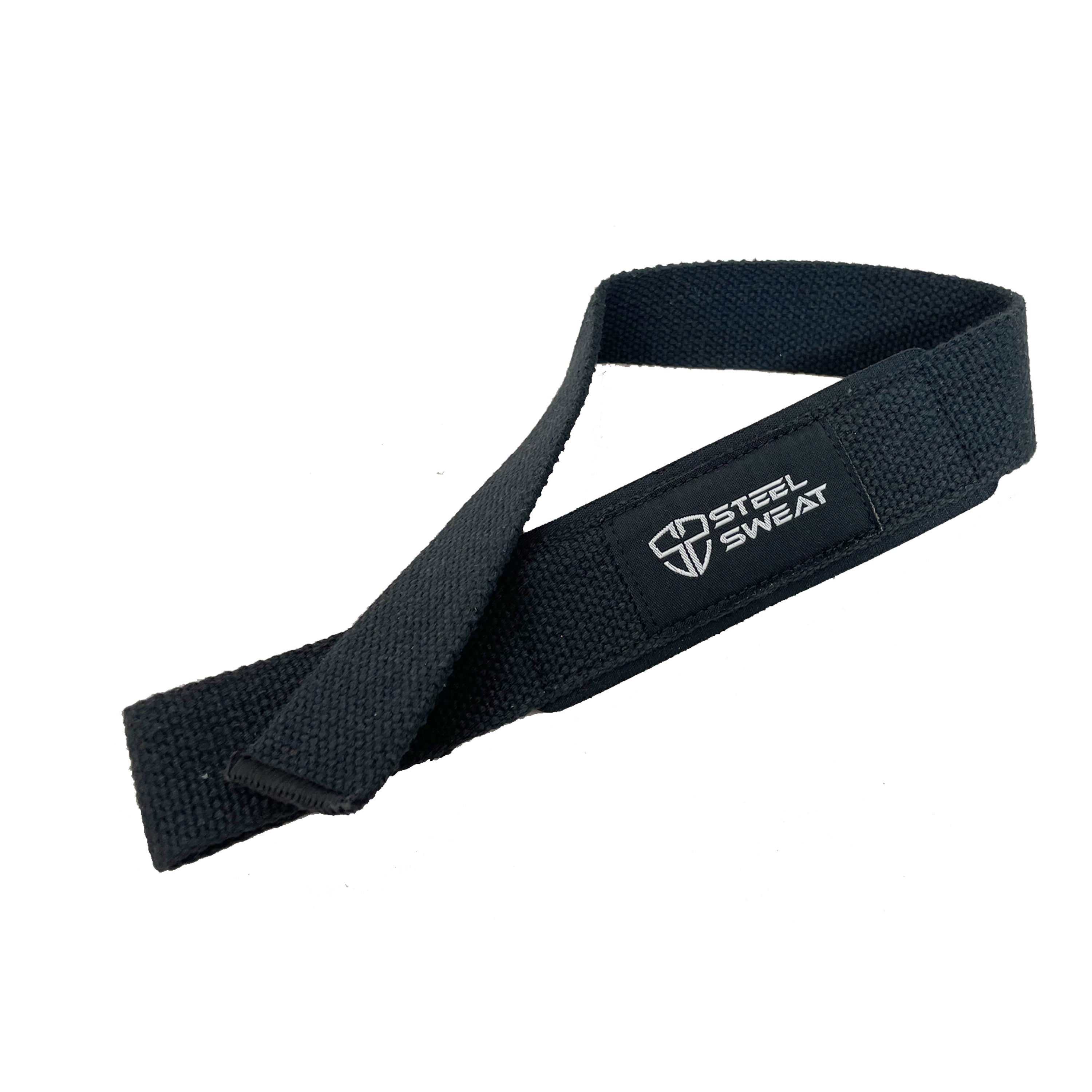 Steel Sweat Lifting Straps - Black