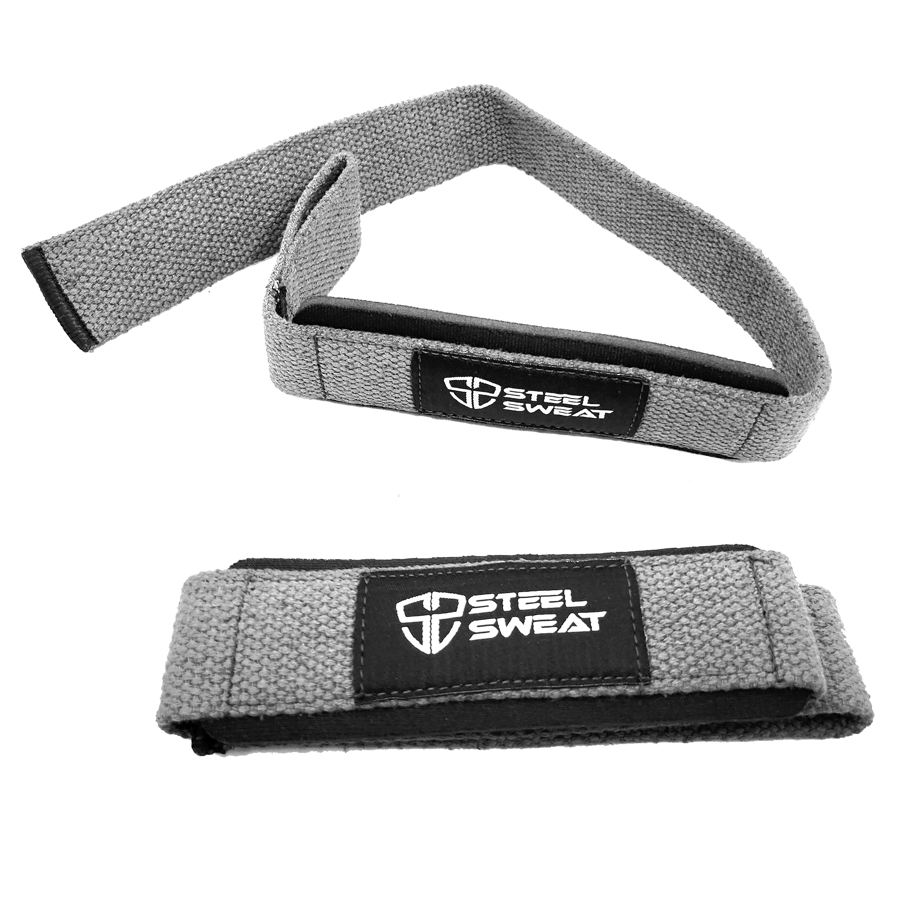 Steel Sweat Lifting Straps Grey